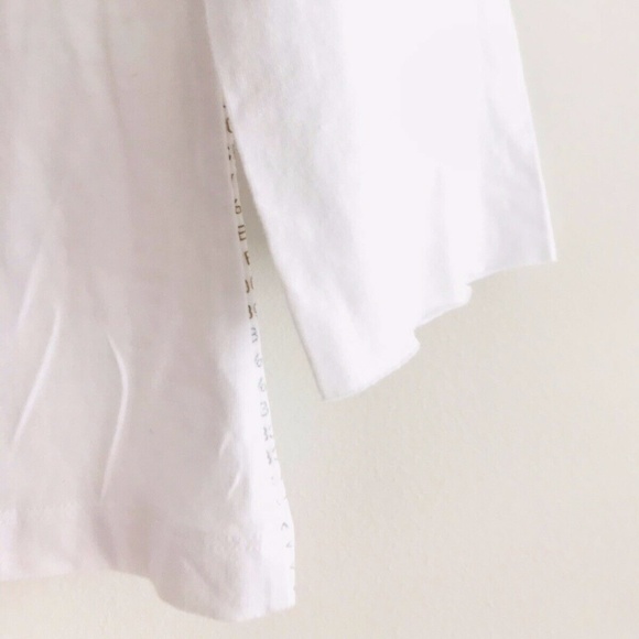 Barbara Bui | Graphic Tee Womens White V-neck - Picture 4 of 9